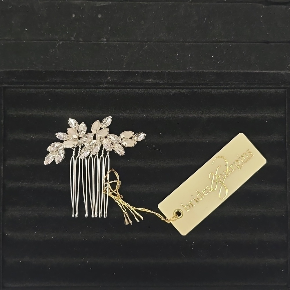NWT brides & hairpins Crystal Hair Comb Prom/Wedding Hair Piece Accessories - Picture 1 of 2